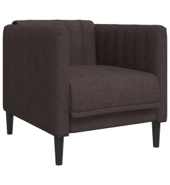 Fauteuil marron foncé tissu