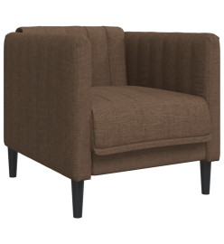 Fauteuil marron tissu