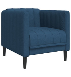 Fauteuil bleu tissu