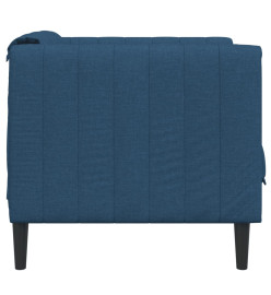 Fauteuil bleu tissu