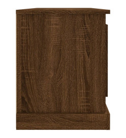 Meuble TV chêne marron 100x35,5x45 cm bois d'ingénierie