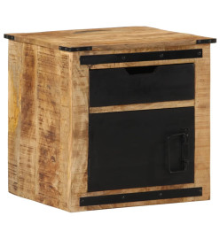 Table de chevet 45x40x45 cm bois de manguier massif