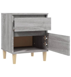 Table de chevet Sonoma gris 40x35x50 cm