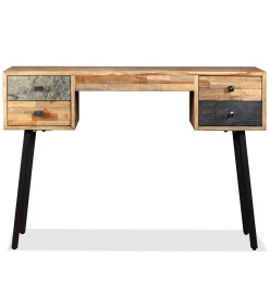 Bureau Teck de récupération massif 110 x 50 x 76 cm