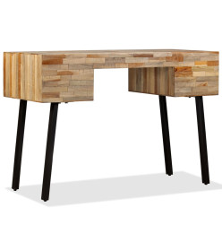 Bureau Teck de récupération massif 110 x 50 x 76 cm