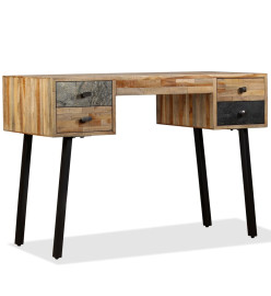 Bureau Teck de récupération massif 110 x 50 x 76 cm