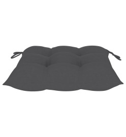 Chaises de jardin 8 pcs avec coussins Bois de teck massif