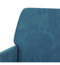 Banc Bleu 108x79x79 cm Velours