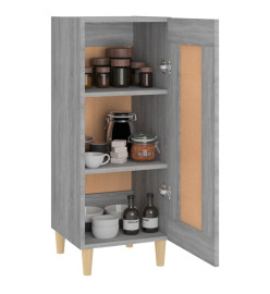 Buffet Sonoma gris 34,5x34x90 cm Bois d'ingénierie