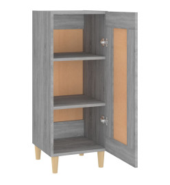 Buffet Sonoma gris 34,5x34x90 cm Bois d'ingénierie