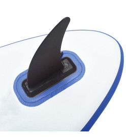 Ensemble de planche SUP gonflable avec voile Bleu et blanc