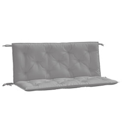 Coussins de banc de jardin 2 pcs gris 120x50x7 cm tissu Oxford