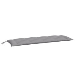 Coussins de banc de jardin 2 pcs gris 150x50x7 cm tissu Oxford