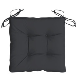 Coussins de palette lot de 4 noir 50x50x7 cm tissu oxford