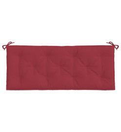 Coussins de banc de jardin 2 pcs rouge bordeaux tissu Oxford