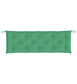 Coussins de banc de jardin 2 pcs vert 150x50x7 cm tissu Oxford