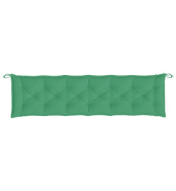 Coussins de banc de jardin 2 pcs vert 200x50x7 cm tissu Oxford