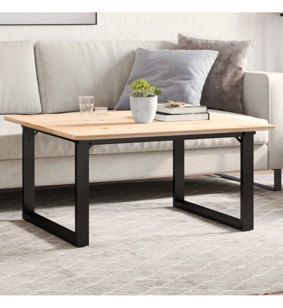 Pieds de table basse cadre en O 70x60x43 cm fonte