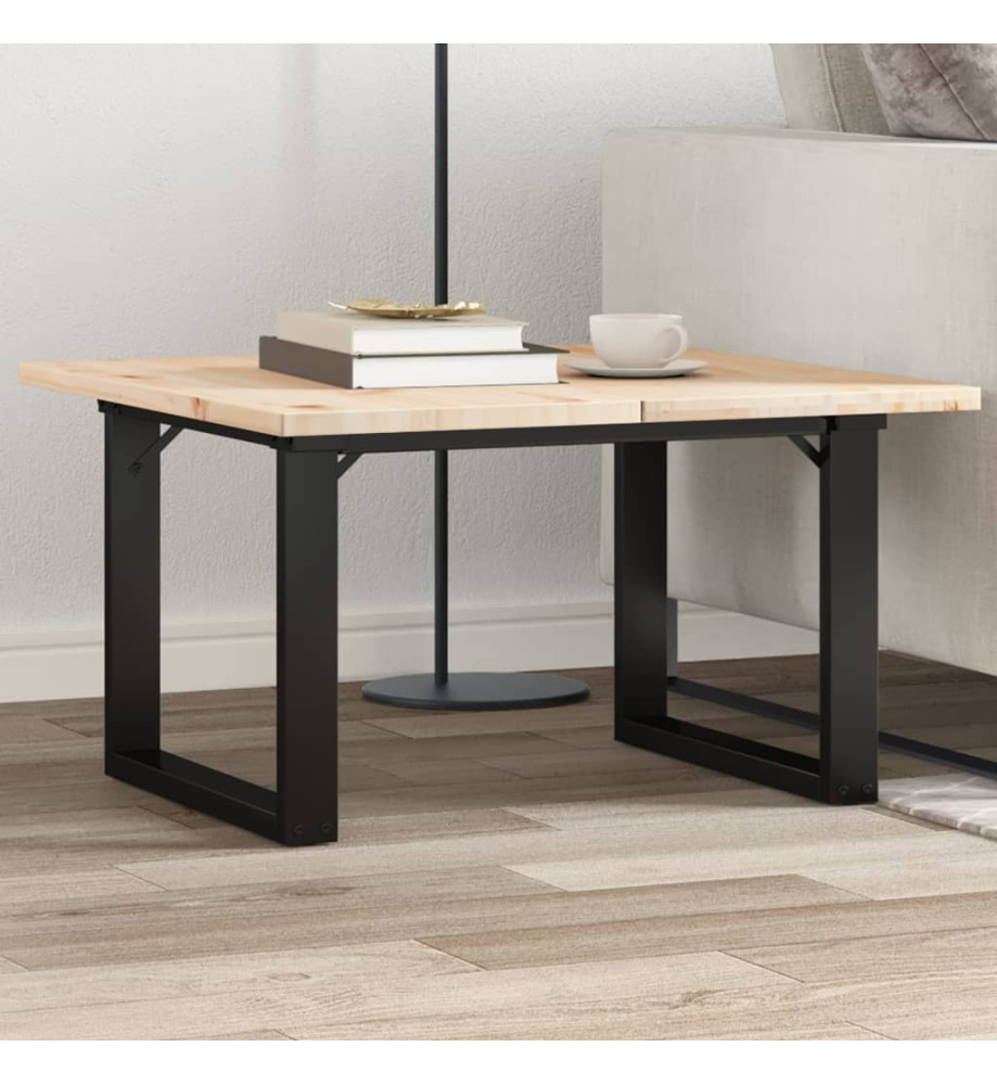 Pieds de table basse cadre en O 60x50x38 cm fonte