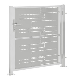 Portail de jardin 100x100 cm acier inoxydable