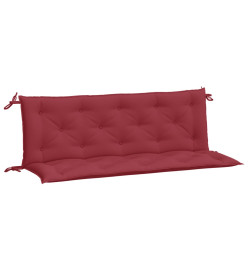 Coussins de banc de jardin 2 pcs rouge bordeaux tissu Oxford