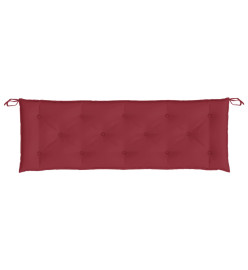 Coussins de banc de jardin 2 pcs rouge bordeaux tissu Oxford
