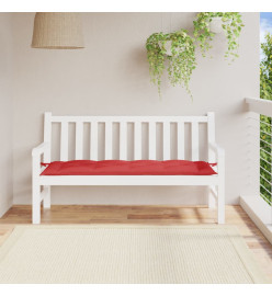 Coussin de banc de jardin rouge 150x50x7 cm tissu oxford