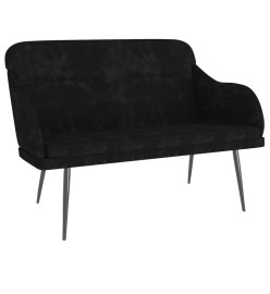 Banc Noir 110x76x80 cm Velours