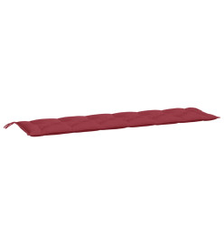 Coussins de banc de jardin 2 pcs rouge bordeaux tissu Oxford