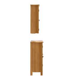 Ensemble de meubles de salle de bain 4 pcs bois de pin massif