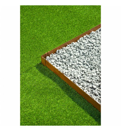 Nature Bordures de jardin 3 pcs 91,4x10,2 cm acier corten