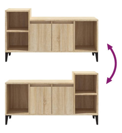 Meuble TV Chêne sonoma 100x35x55 cm Bois d'ingénierie