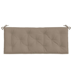 Coussins de banc de jardin 2 pcs taupe 120x50x7 cm tissu Oxford