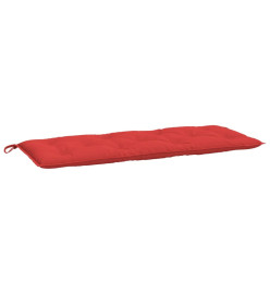 Coussins de banc de jardin 2 pcs rouge 120x50x7 cm tissu Oxford