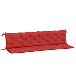 Coussins de banc de jardin 2 pcs rouge 200x50x7 cm tissu Oxford