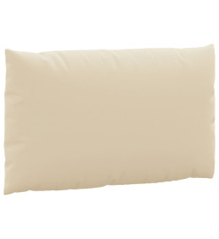 Coussins de palette 3 pcs beige tissu oxford