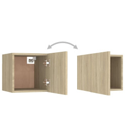 Meubles TV muraux 2 pcs Chêne sonoma 30,5x30x30 cm