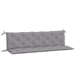 Coussins de banc de jardin 2 pcs gris 180x50x7 cm tissu Oxford