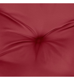 Coussins de chaise 6 pcs rouge bordeaux 40x40x7 cm tissu oxford