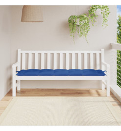 Coussin de banc de jardin bleu royal 180x50x7 cm tissu oxford