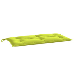 Coussin de banc de jardin vert brillant 100x50x7cm tissu oxford