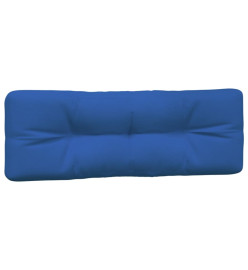 Coussins de palette 7 pcs bleu royal tissu