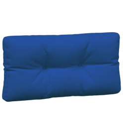 Coussins de palette 7 pcs bleu royal tissu