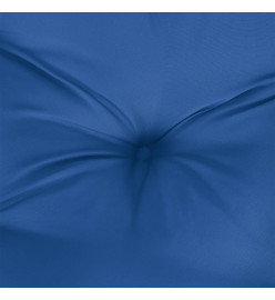 Coussins de palette 7 pcs bleu royal tissu