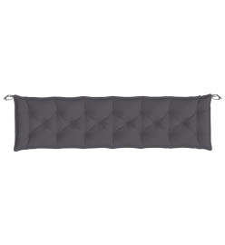 Coussin de banc de jardin anthracite 200x50x7 cm tissu oxford