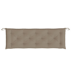 Coussins de banc de jardin 2 pcs taupe 150x50x7 cm tissu Oxford