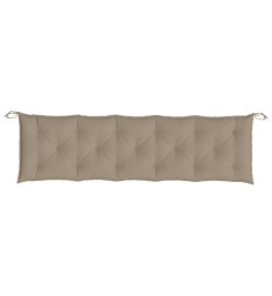 Coussins de banc de jardin 2 pcs taupe 180x50x7 cm tissu Oxford