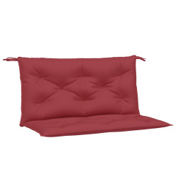 Coussins de banc de jardin 2 pcs rouge bordeaux tissu Oxford