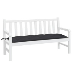 Coussin de banc de jardin noir 150x50x7 cm tissu oxford