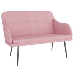 Banc Rose 110x76x80 cm Velours